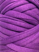 Medium T-Shirt Recycled Jersey Knitting Crochet Rug Yarn Purple